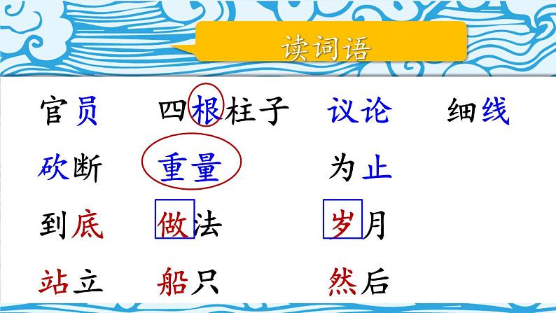 编版版语文二年级上册 4 曹冲称象 第一课时 教学课件第8页