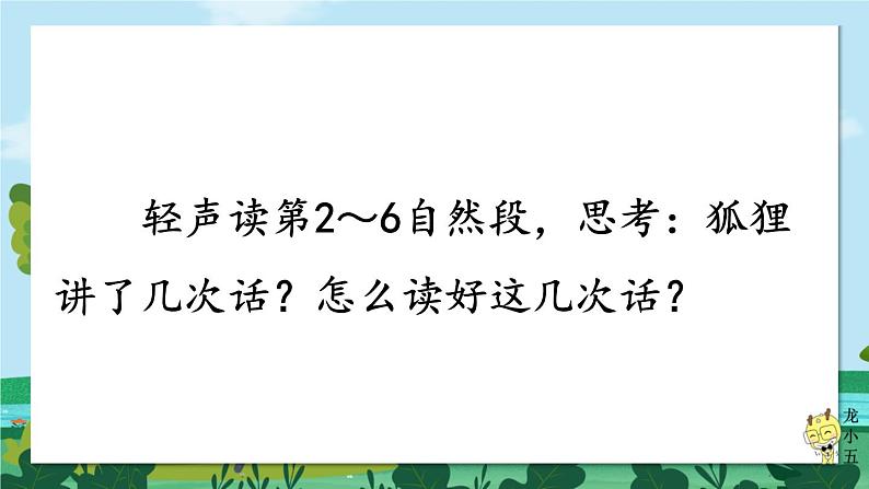 编版版语文二年级上册 22 狐假虎威 第二课时 教学课件05