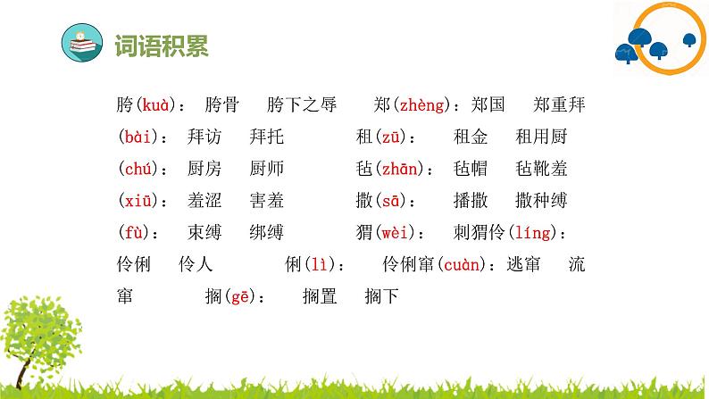 部编版小学语文六年级上册第8单元复习课件08