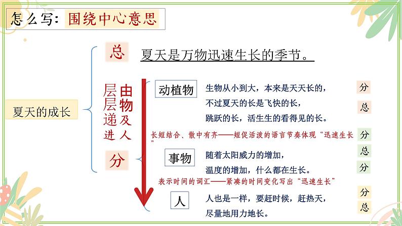 部编版语文六上《习作五：围绕中心意思写》课件第5页