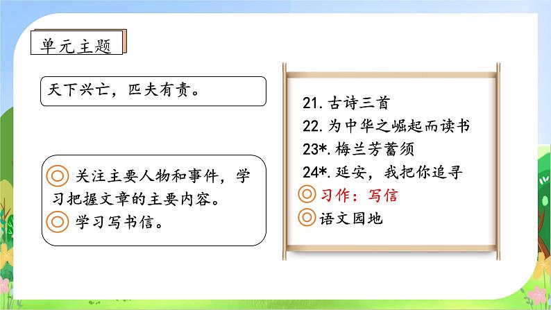 【教-学-评一体化】四年级上册备课包-习作7：写信（课件+教案+学案+习题）04