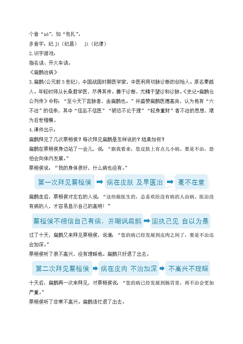 【教-学-评一体化】四年级上册备课包-27.故事二则（课件+教案+学案+习题）03