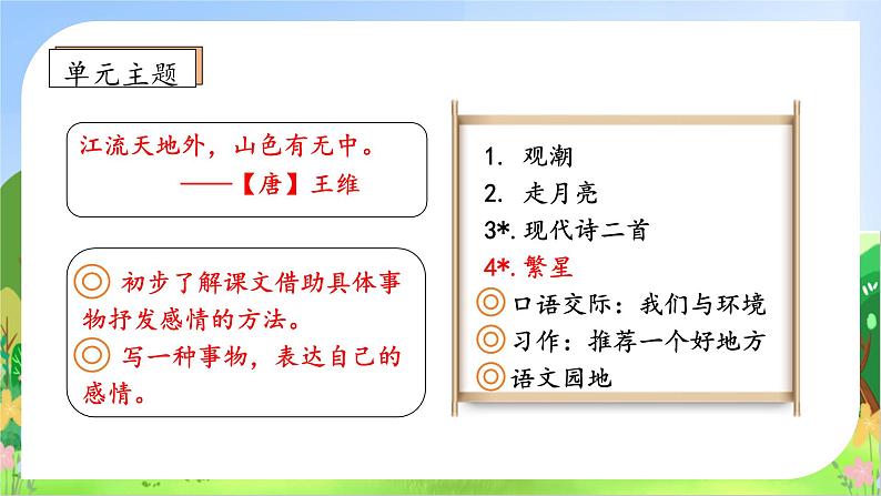 【教-学-评一体化】四年级上册备课包-4.繁星（课件+教案+学案+习题）04