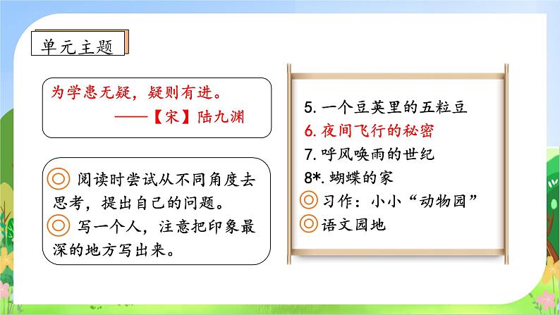 【教-学-评一体化】四年级上册备课包-6.夜间飞行的秘密（课件+教案+学案+习题）04