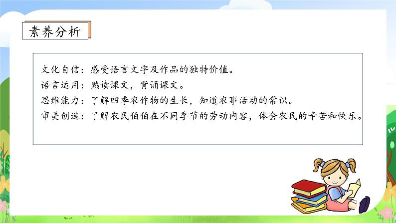 【教-学-评一体化】统编版二年级上册备课包-识字4. 田家四季歌 两课时（课件+教案+学案+习题）04