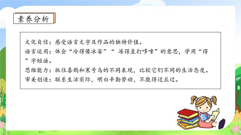 【教-学-评一体化】统编版二年级上册备课包-13. 寒号鸟 两课时（课件+教案+学案+习题）04