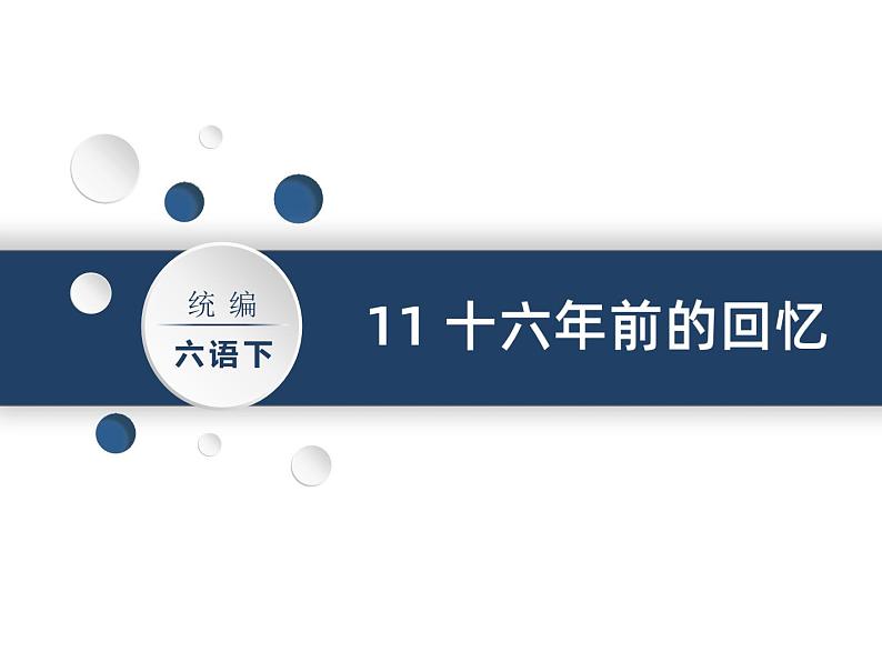 11十六年前的回忆 教学课件-2023-2024学年语文六年级下册统编版01