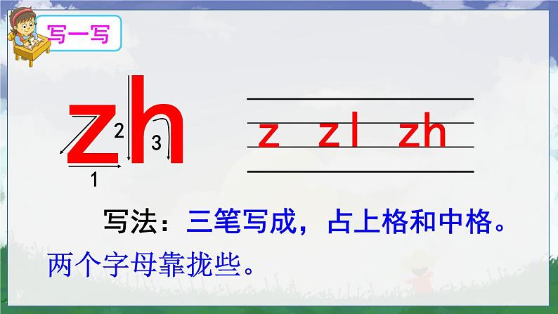 部编语文一年级上册 第3单元 汉语拼音8 zh ch sh r PPT课件+教案06