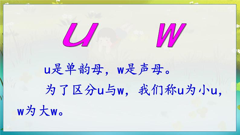 部编语文一年级上册 第3单元 汉语拼音9 y w PPT课件+教案06