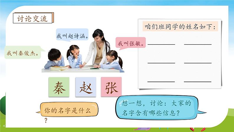 【教-学-评一体】统编版语文三年级上册-口语交际：名字里的故事（课件+教案+学案+习题）08