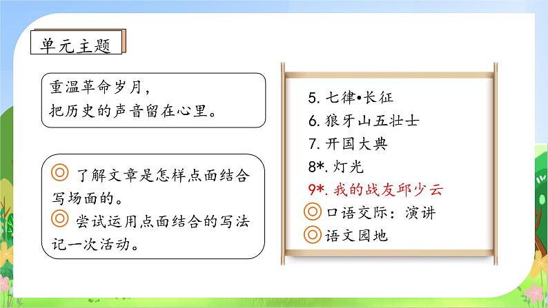 【教-学-评一体】统编版六年级语文上册-9.我的战友邱少云（课件+教案+学案+习题）04