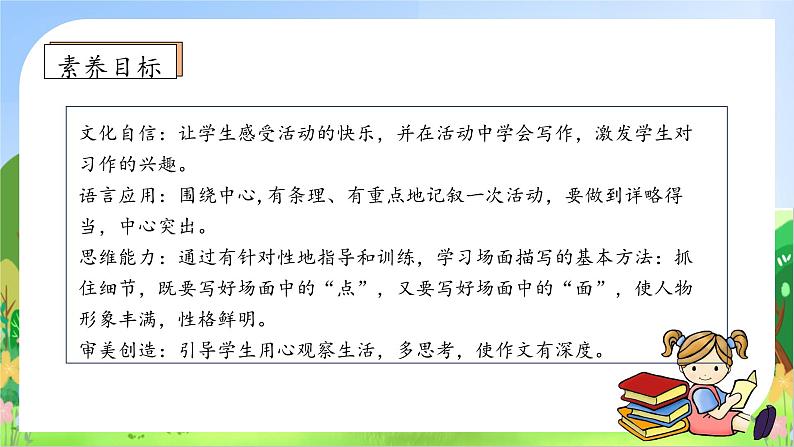 【教-学-评一体】统编版六年级语文上册-习作：多彩的活动（课件+教案+学案+习题）05