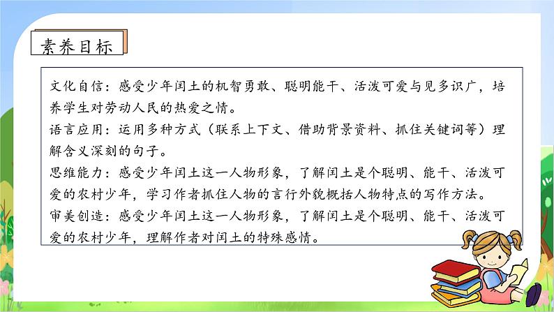 【教-学-评一体】统编版六年级语文上册-25.少年闰土 两课时（课件+教案+学案+习题）05