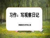 【任务群】部编版语文四上 《习作三：写观察日记》课件+教案+音视频素材+课文朗读
