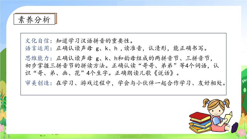 【新课标•任务型】2024秋统编版语文一年级上册-汉语拼音5. ɡ k h （课件+教案+学案+习题）04