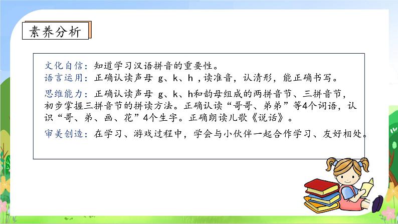 【新课标•任务型】2024秋统编版语文一年级上册-汉语拼音5. ɡ k h （课件+教案+学案+习题）04