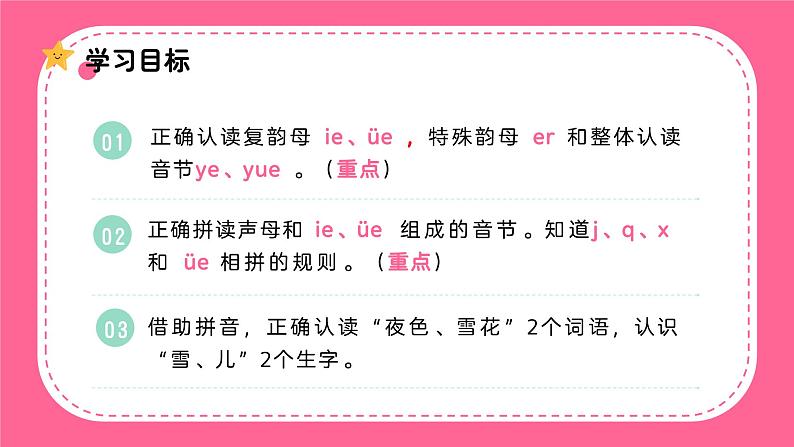 人教版一年级语文上册第四单元 汉语拼音12.ie üe er汉语拼音课件05