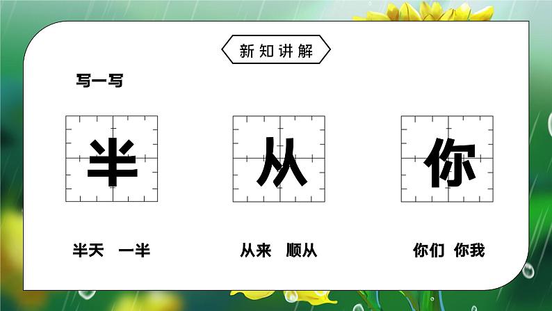 部编版一年级语文上册课文10.雨点儿课件第6页