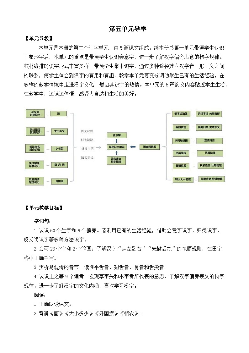 一年级语文上册识字6 画 教案01