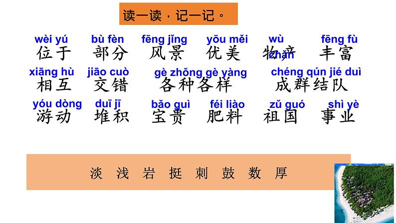 部编版小学语文三上18.富饶的西沙群岛 课件+教案04