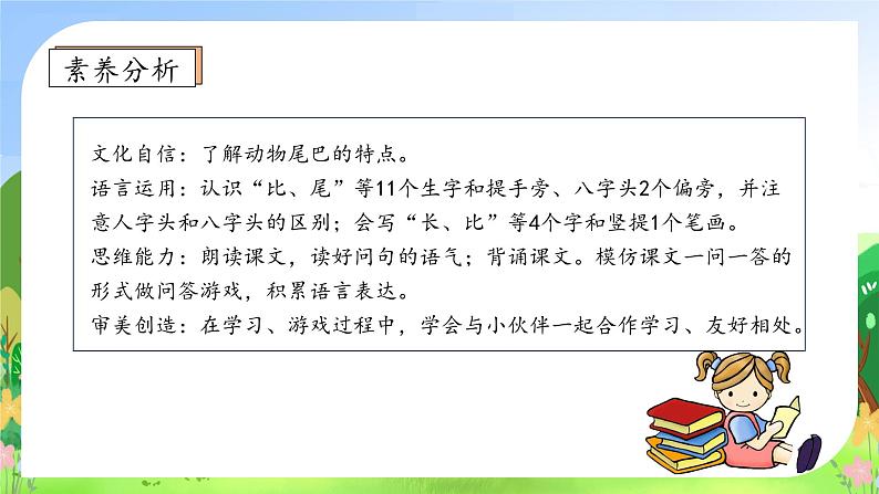 【新课标•任务型】统编版语文一年级上册-阅读8. 比尾巴（课件+教案+学案+习题）04