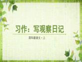 《习作三：写观察日记》（课件）-2024-2025学年统编版语文四年级上册