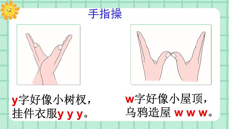 【核心素养】部编版小学语文一年级上册  汉语拼音9 y w 课件+教案（含教学反思） +素材06