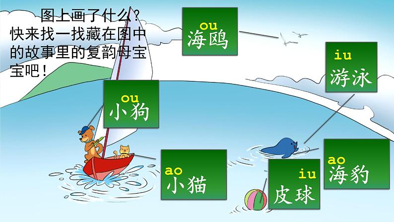 【核心素养】部编版小学语文一年级上册  汉语拼音11 ao ou iu 课件+教案（含教学反思） +素材03