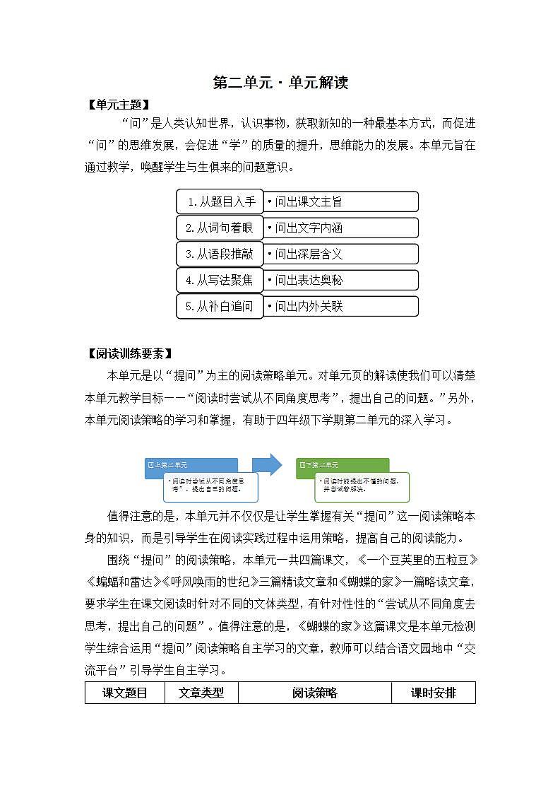 【新课标】部编版小学语文四上第二单元·语文园地  课件+教案+学习任务单+分层作业01