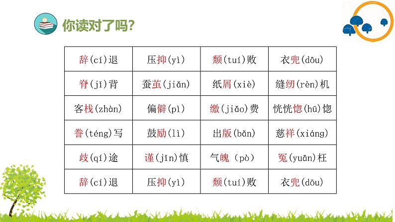 2024--2025年部编版小学语文五年级上册第六单元复习课件08