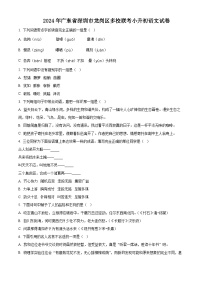 广东省深圳市龙岗区多校联考2024年统编版小升初考试语文试卷（原卷版+解析版）