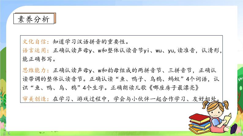 【新课标•任务型】2024秋统编版语文一年级上册-汉语拼音9. yw（课件+教案+学案+习题）04