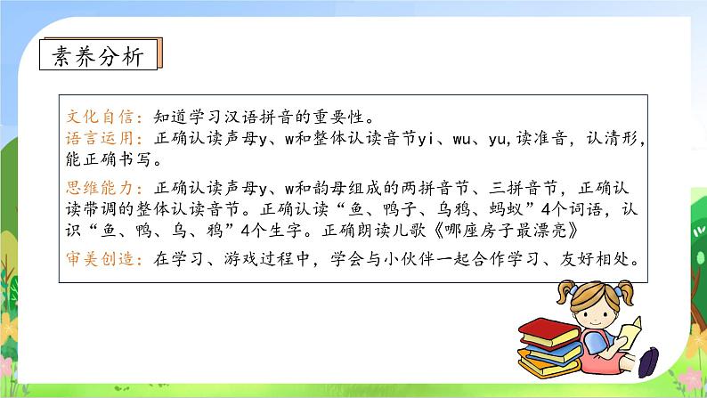 【新课标•任务型】2024秋统编版语文一年级上册-汉语拼音9. yw（课件+教案+学案+习题）04