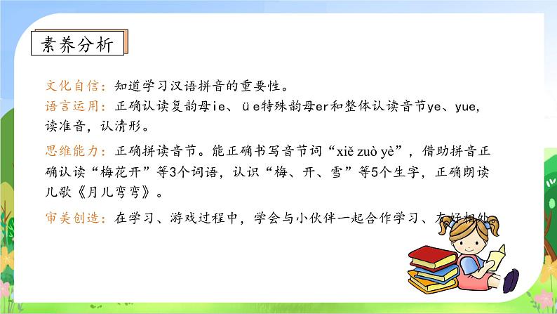 【新课标•任务型】2024秋统编版语文一年级上册-汉语拼音12. ie üe er（课件+教案+学案+习题）04