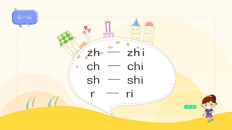 统编版2024（秋）语文一年级上册《zh ch sh r》第2课时PPT课件（内嵌音频和视频）+字体03