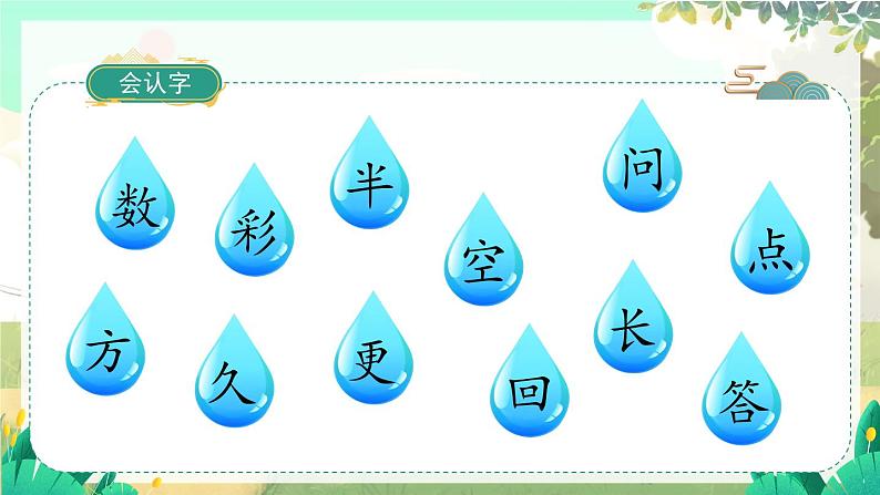 人教版语文一年级上册 阅读10《雨点儿》 PPT课件04