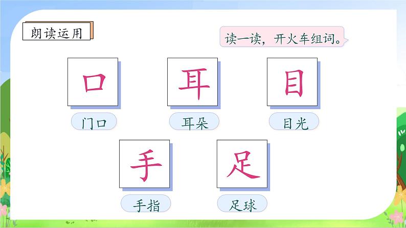 【新课标•任务型】2024秋统编版语文一年级上册-识字3.口耳目手足（课件+教案+学案+习题）08