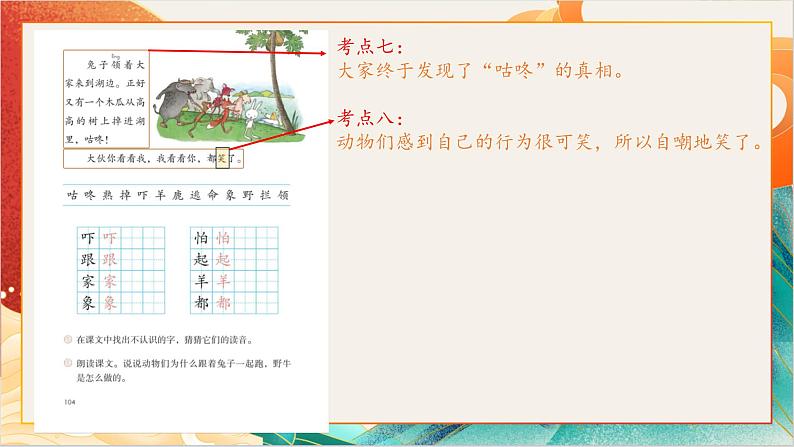 【晨读课件】人教部编版语文一年级下册 第八单元（PPT）08