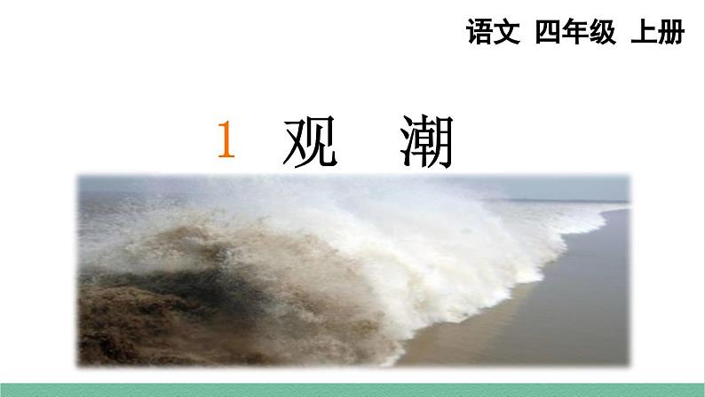 部编版小学语文四年级上册1观潮课件+教案zs04