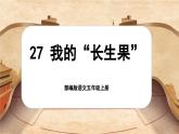 【新课标-核心素养】部编版语文五上 27《我的“长生果”》课件+教案+音视频素材