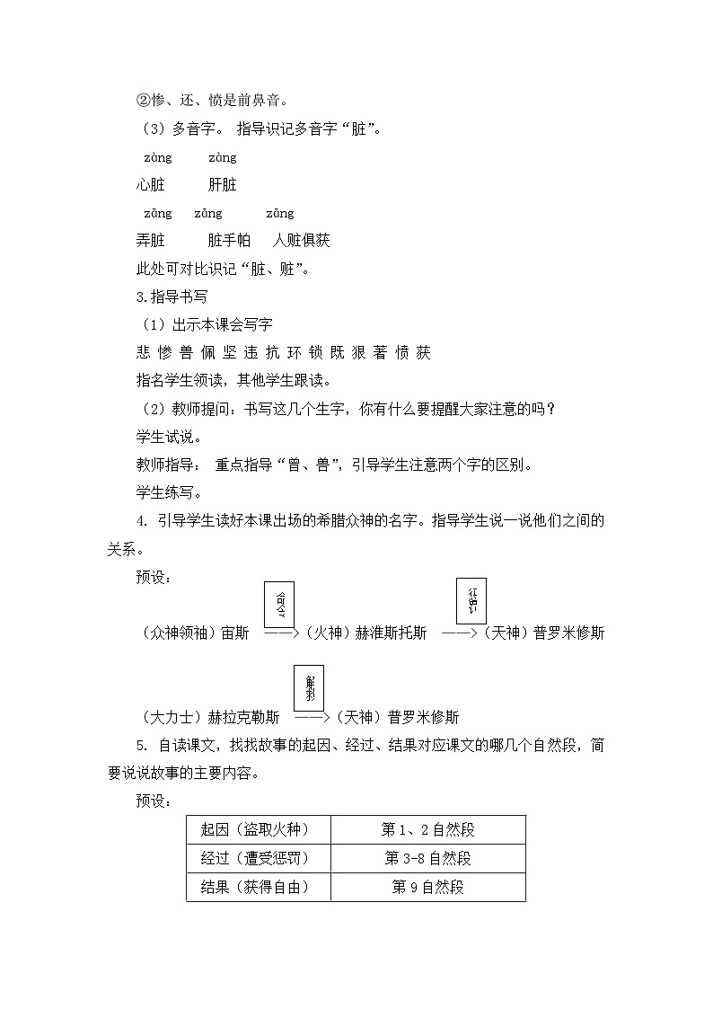 部编版小学语文四年级上册14普罗米修斯课件+教案03