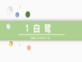 统编版（2024）五年级语文上册1.《白鹭》教学课件