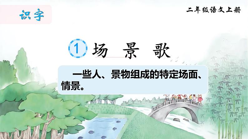 统编版语文2上 识字1《场景歌》课件+教案+音视频素材+动态笔画02