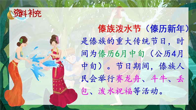 统编版语文2上 17《难忘的泼水节》课件+教案+音视频素材+动态笔画02