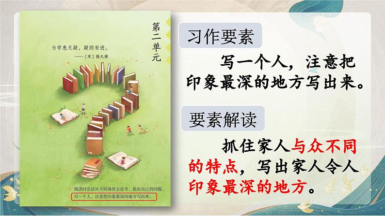 【任务群】部编版语文四上 《习作二：我的家人》课件+教案+音视频素材03