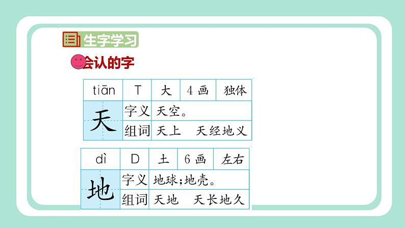 统编版（2024）一年级语文上册1 天地人精品课件06