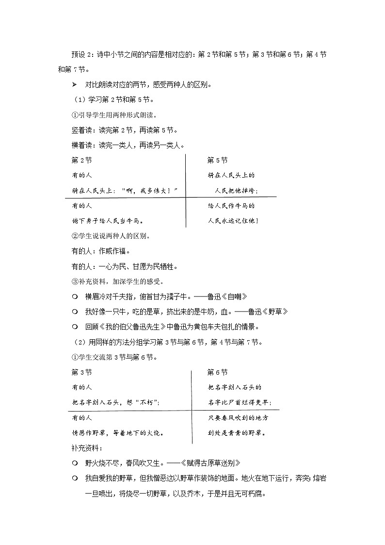28 有的人—纪念鲁迅有感精 教案第3页