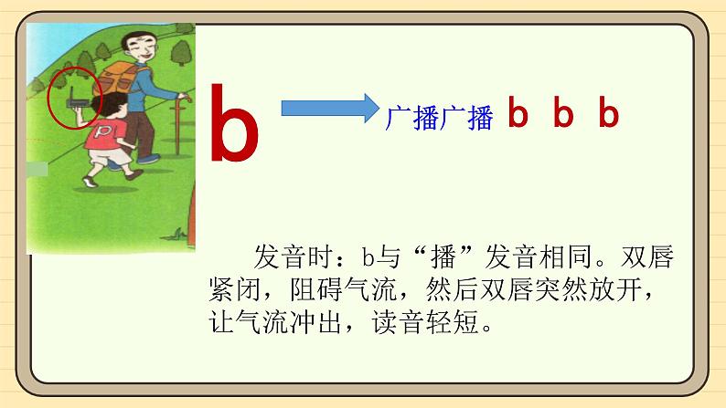 【核心素养】统编版一上语文 2.3 b p m f.（第一课时）课件+教案07