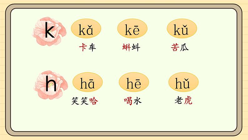 【核心素养】统编版一上语文 3.5 g k h.（第二课时）课件+教案06