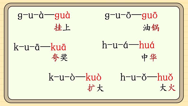 【核心素养】统编版一上语文 3.5 g k h.（第二课时）课件+教案08